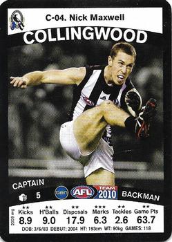 2010 Team Zone AFL Team - Captains #C-04 Nick Maxwell Front